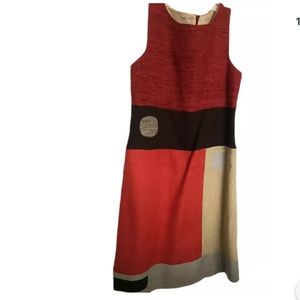 Ailanto Silk Colorblock Dress
